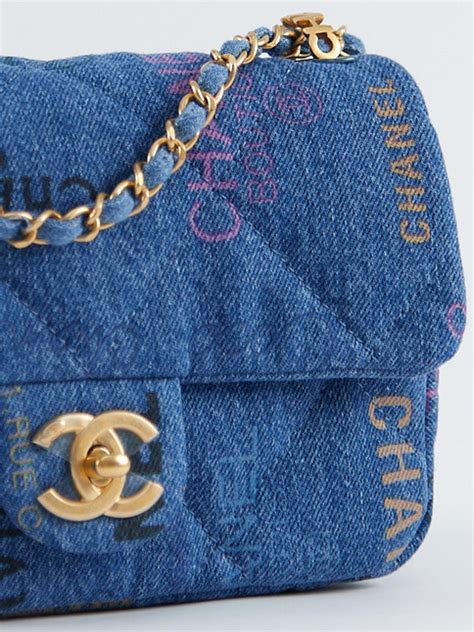 chanel mini denim bag